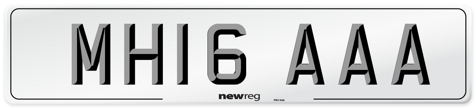 MH16 AAA Number Plate from New Reg